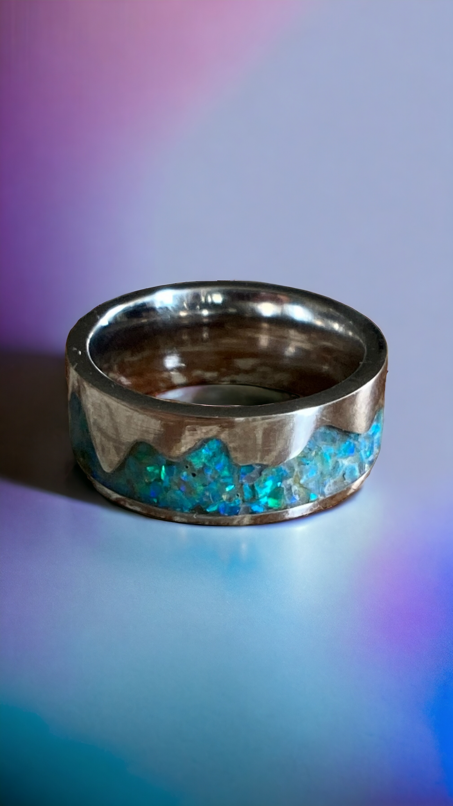 Mountain Opal Inlay Ring - Made to Order