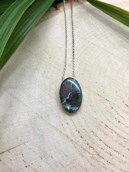 Chrysocolla Malachite Cuprite Necklace