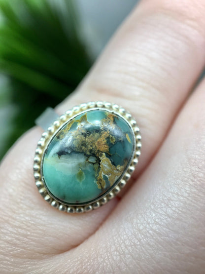 Seven Dwarfs Turquoise Ring Size 6 1/2