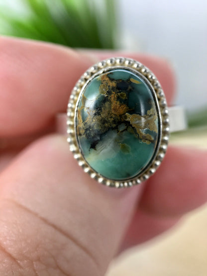 Seven Dwarfs Turquoise Ring Size 6 1/2