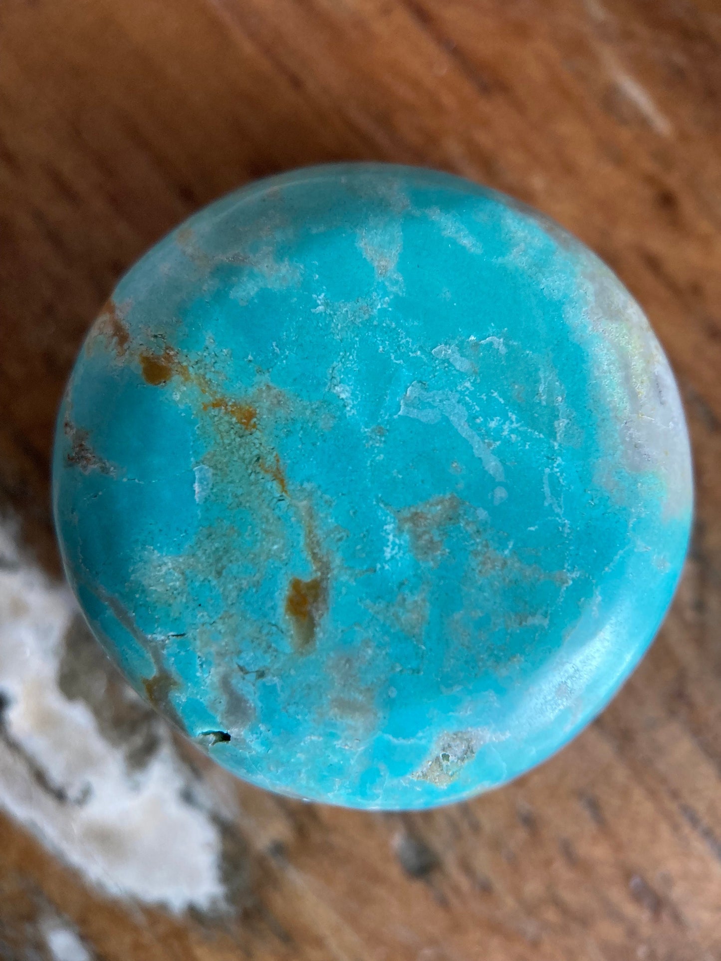 Kingman Turquoise Circle Cabochon