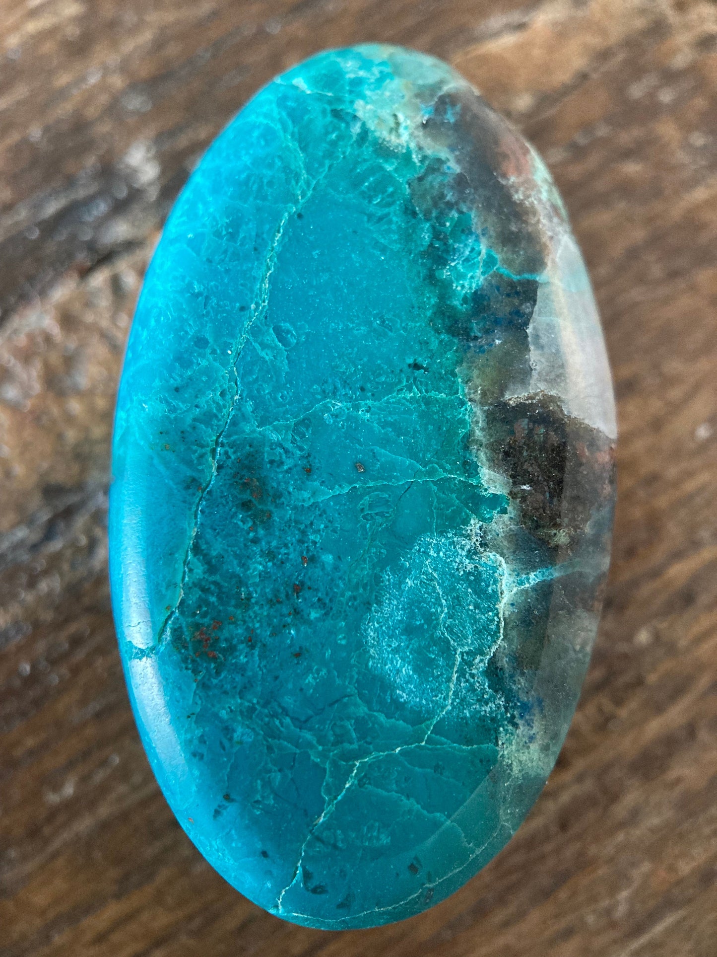 Chrysocolla Quartz Oval Cabochon