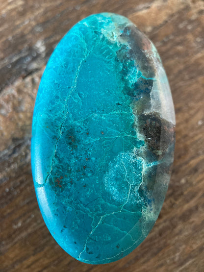 Chrysocolla Quartz Oval Cabochon