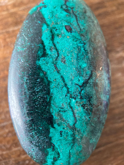 Chrysocolla Tenorite Hematite Cabochon