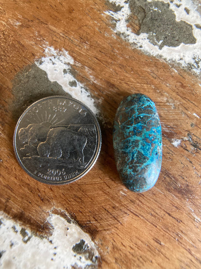 Chrysocolla Azurite Cuprite Oval Cabochon