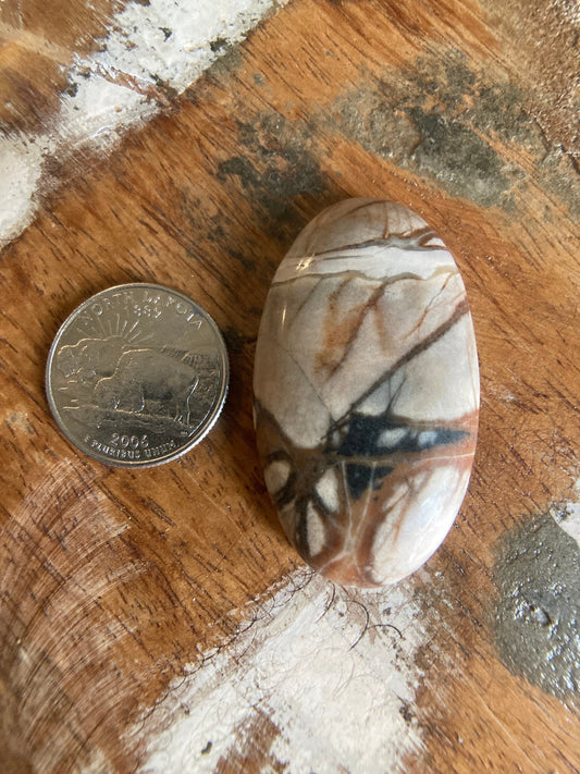 Picasso Marble Oval Cabochon