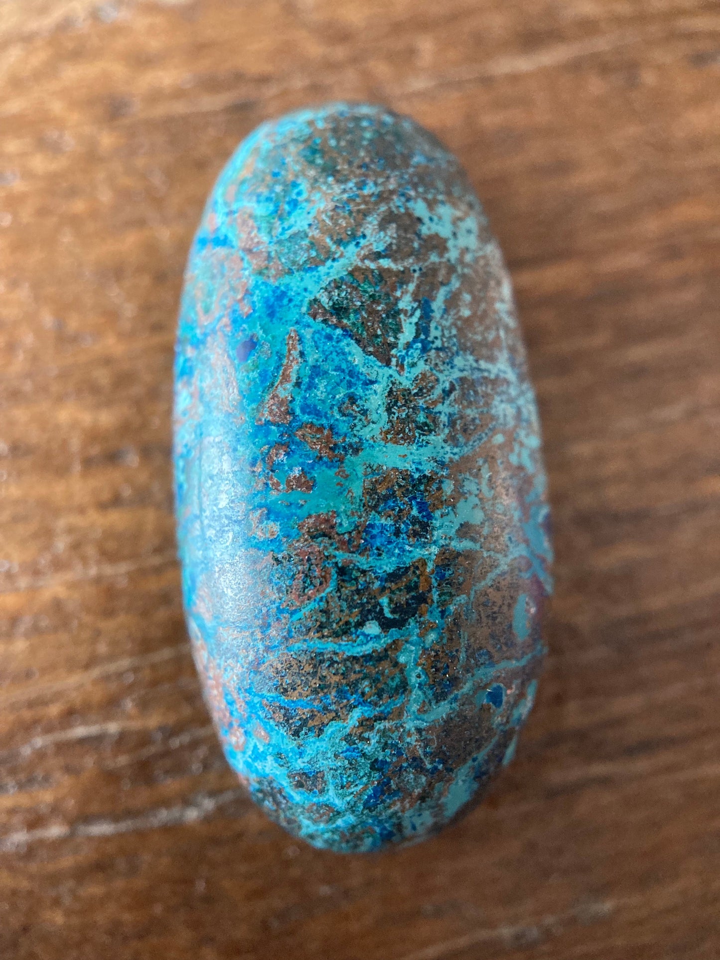 Chrysocolla Azurite Cuprite Oval Cabochon